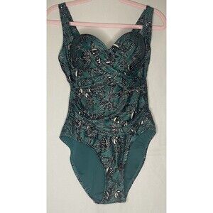 NWT WaveZone Faux Wrap Swimsuit Size Small Fruit Themed Slimming Cottage Preppy